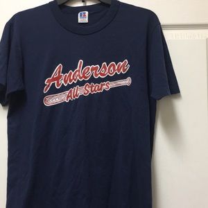 All star baseball tee single stitch vintage